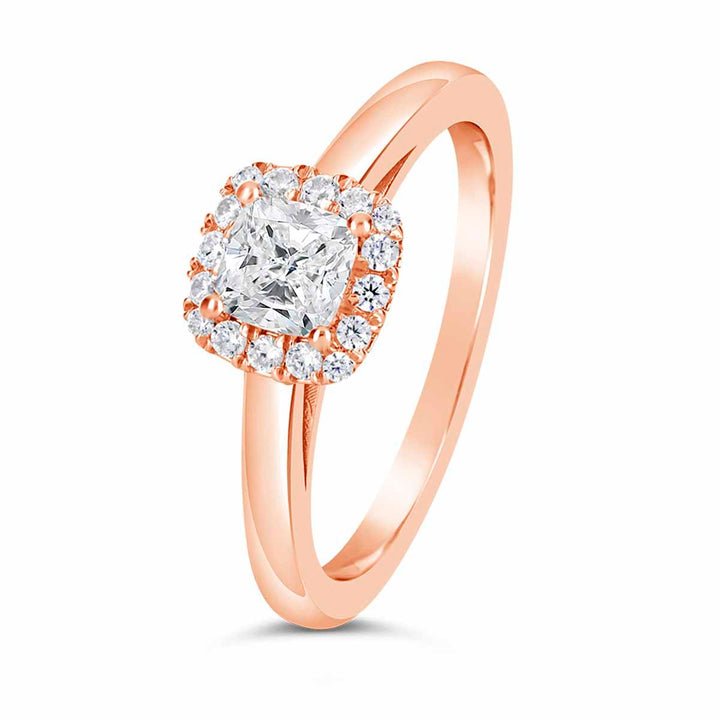 Diamond Halo Engagement Ring - The Diamond Guys