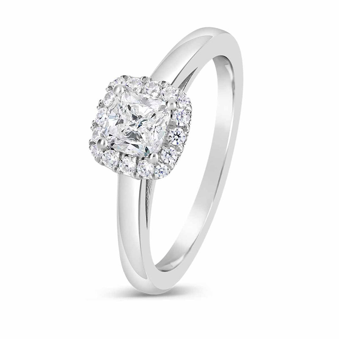 Diamond Halo Engagement Ring - The Diamond Guys