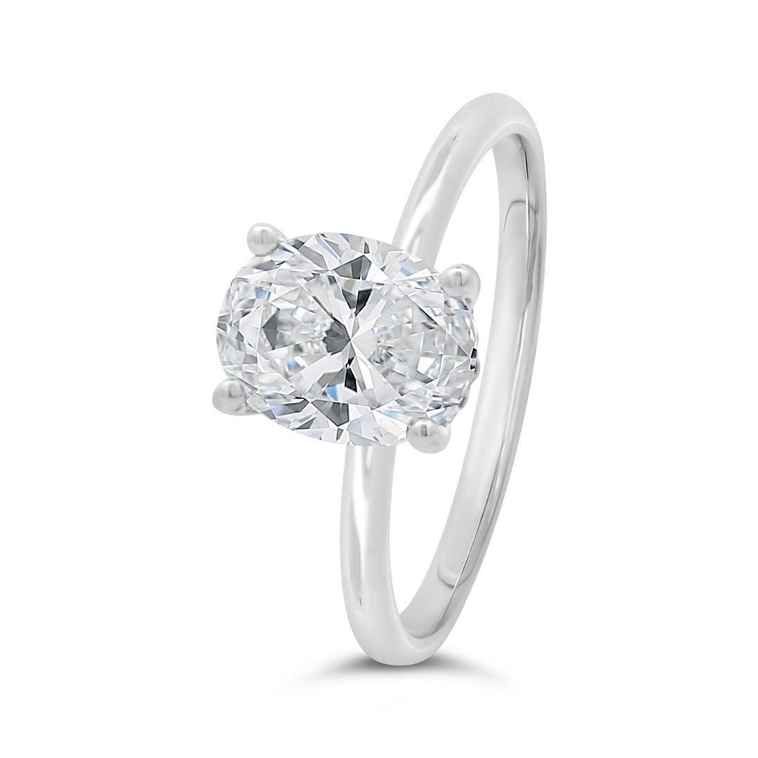Hidden Halo Solitaire Engagement Ring - YJC1137R - The Diamond Guys