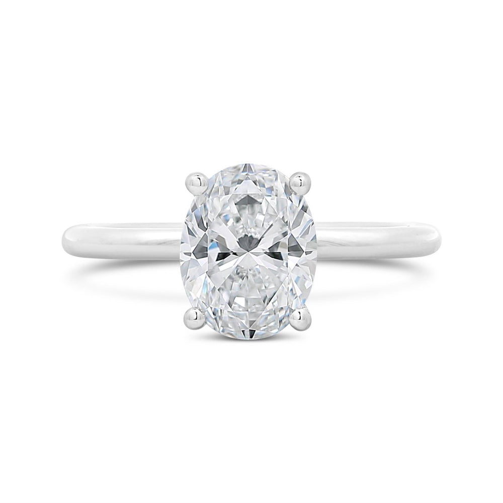 Hidden Halo Solitaire Engagement Ring - YJC1137R - The Diamond Guys
