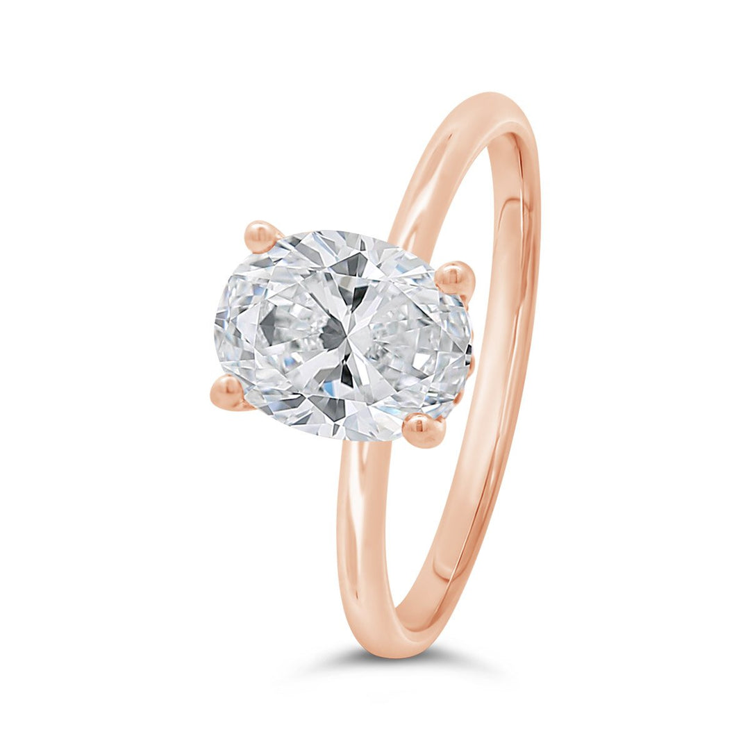Hidden Halo Solitaire Engagement Ring - YJC1137R - The Diamond Guys