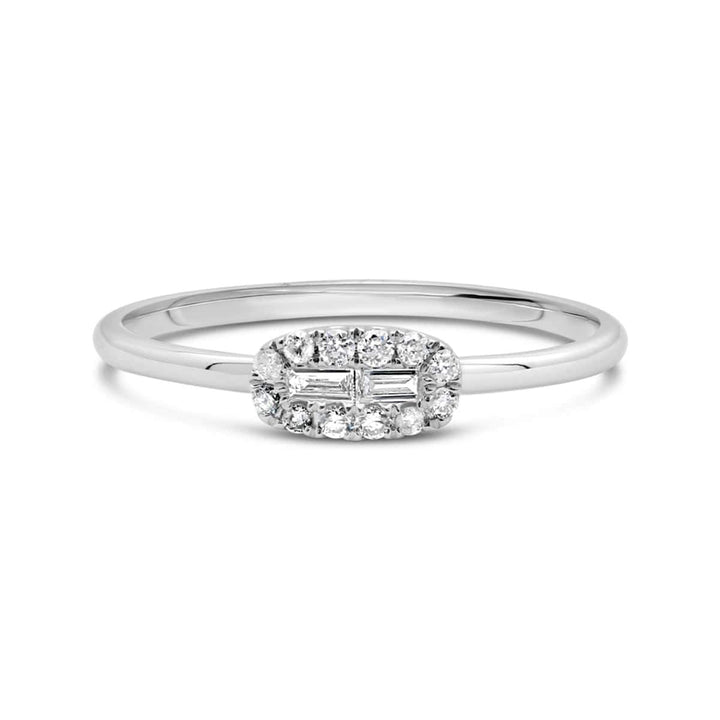 White Gold Diamond Promise Ring - GSR1843