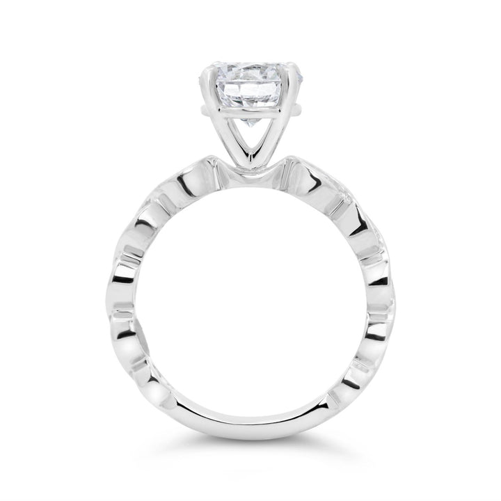 Tension Set Twisted Band Engagement Ring - YJC5986R