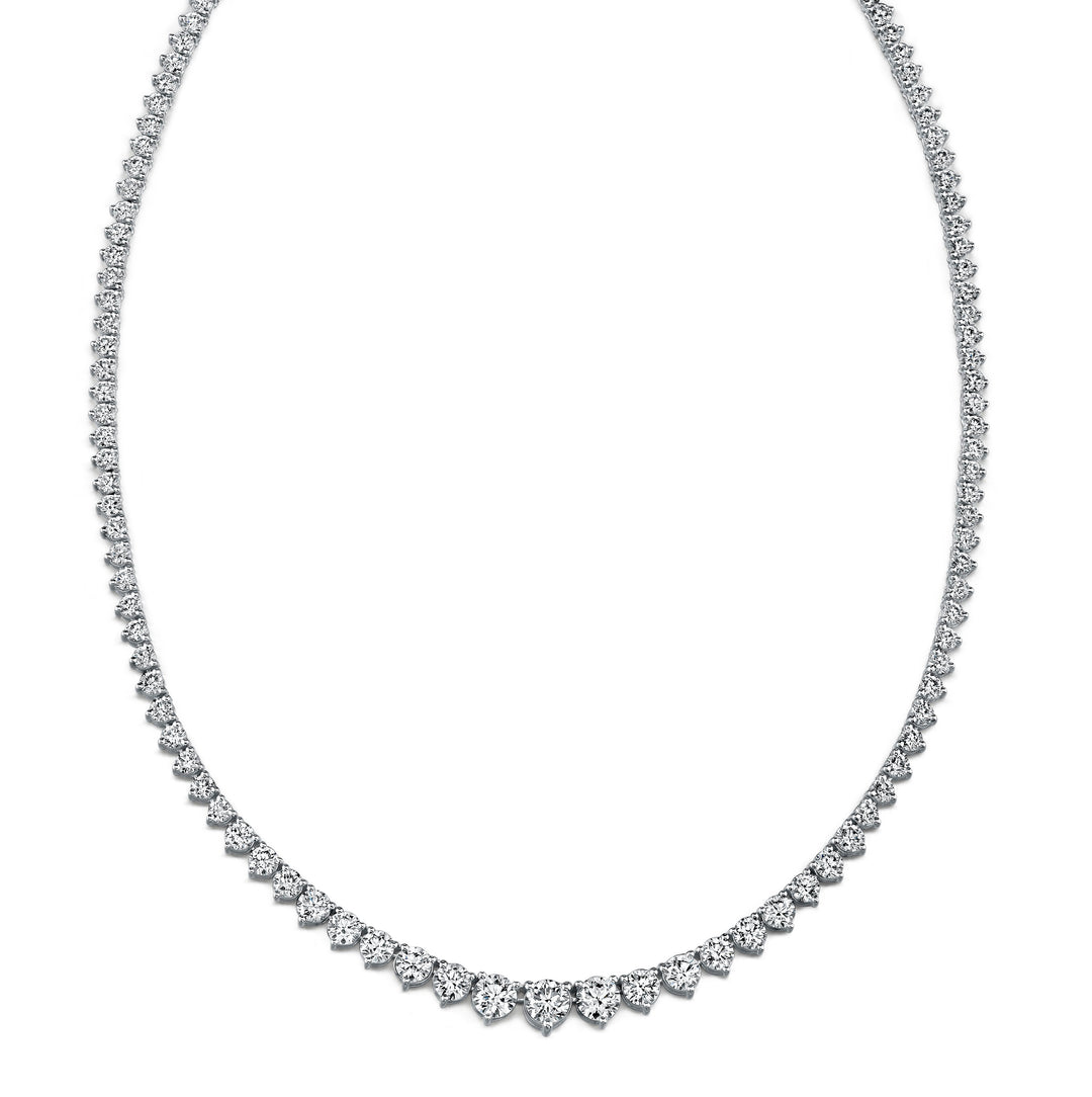 Diamond Diamond Riviera Necklace - RHN12 - The Diamond Guys