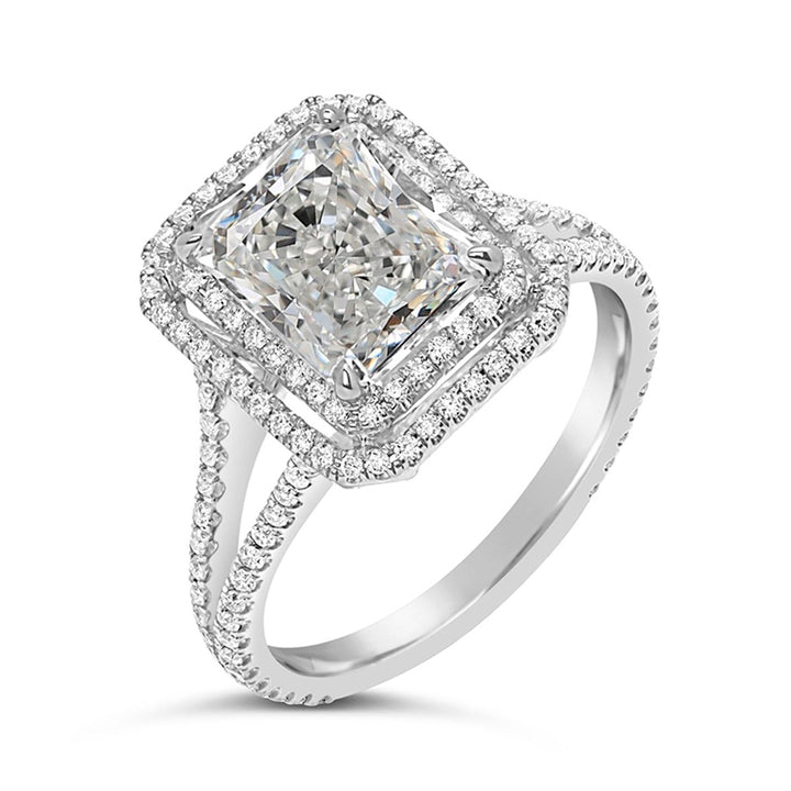 Diamond Halo Engagement Ring - The Diamond Guys