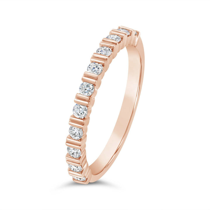 Double Bar Tension Set Diamond Band