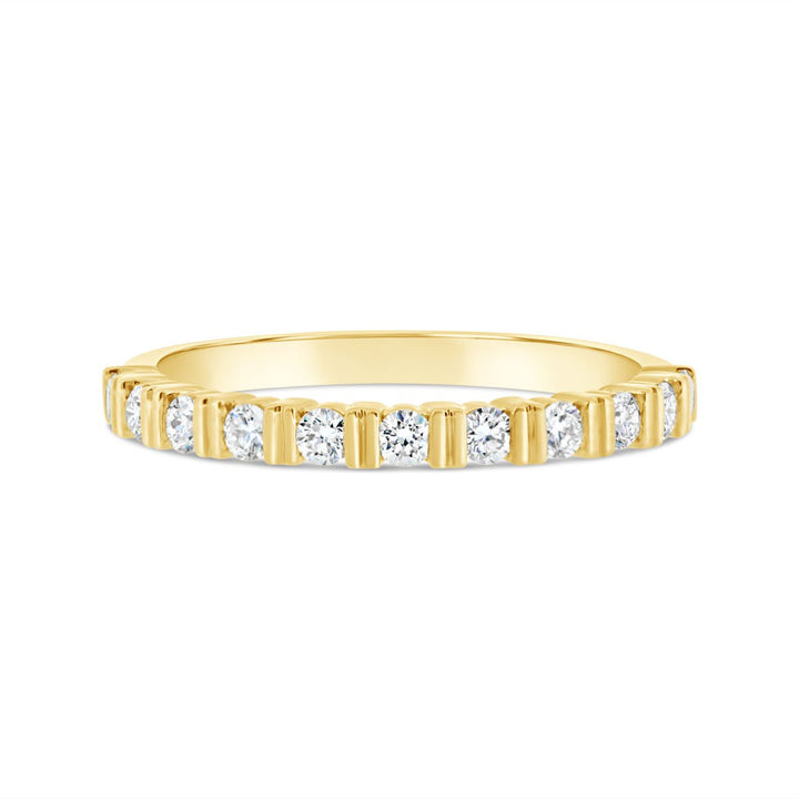 Double Bar Tension Set Diamond Band