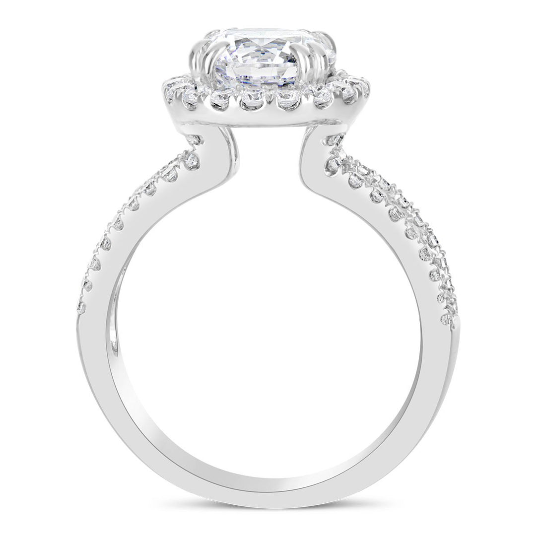 Diamond Halo Engagement Ring - The Diamond Guys