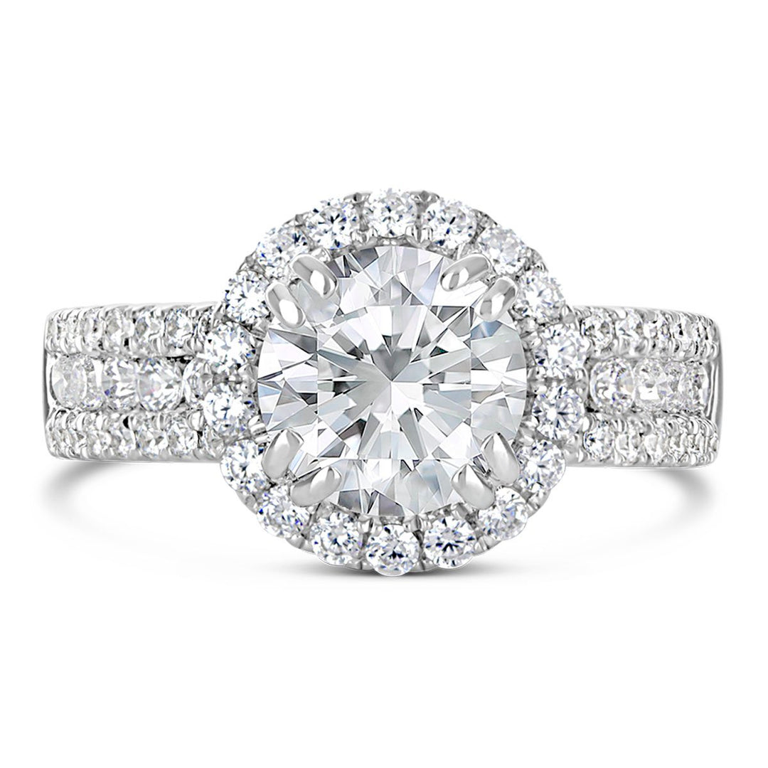 Diamond Halo Engagement Ring - The Diamond Guys