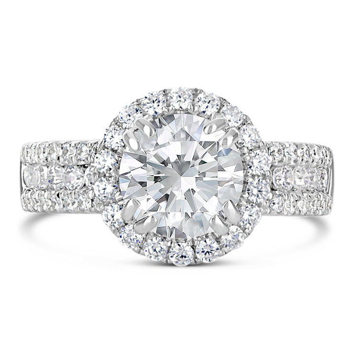 Diamond Halo Engagement Ring - The Diamond Guys