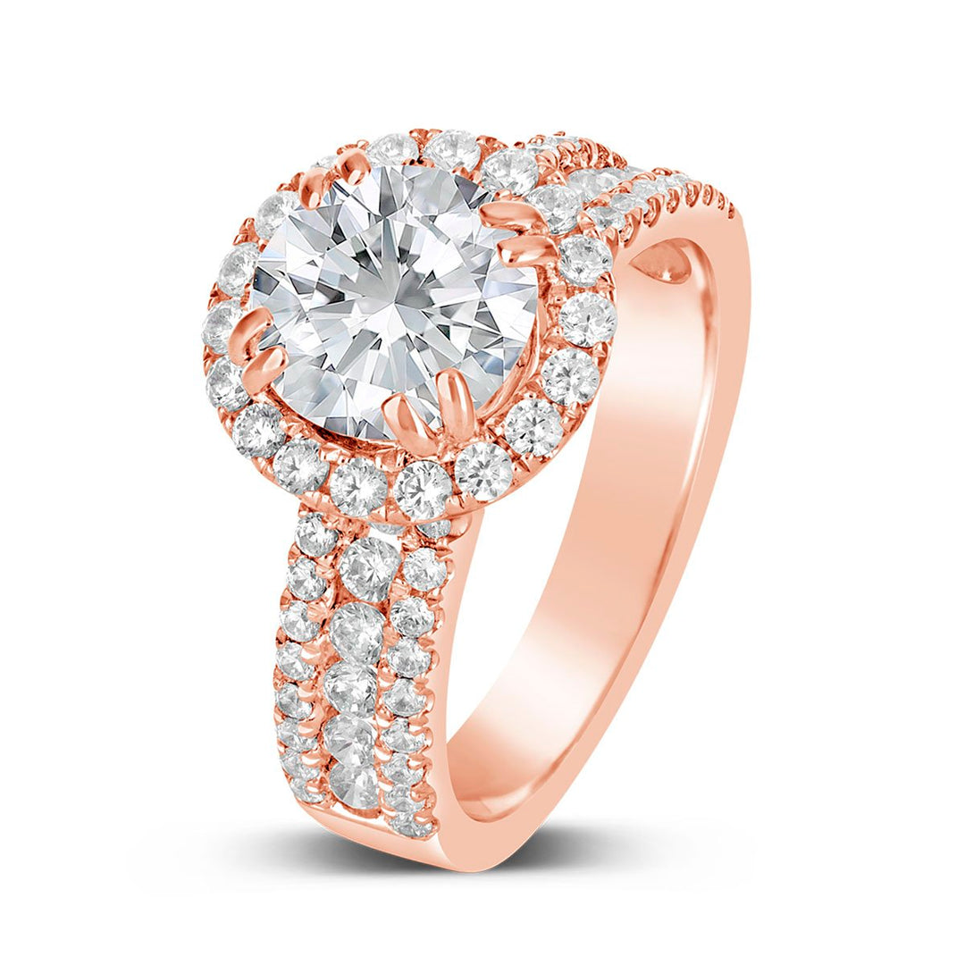 Diamond Halo Engagement Ring - The Diamond Guys