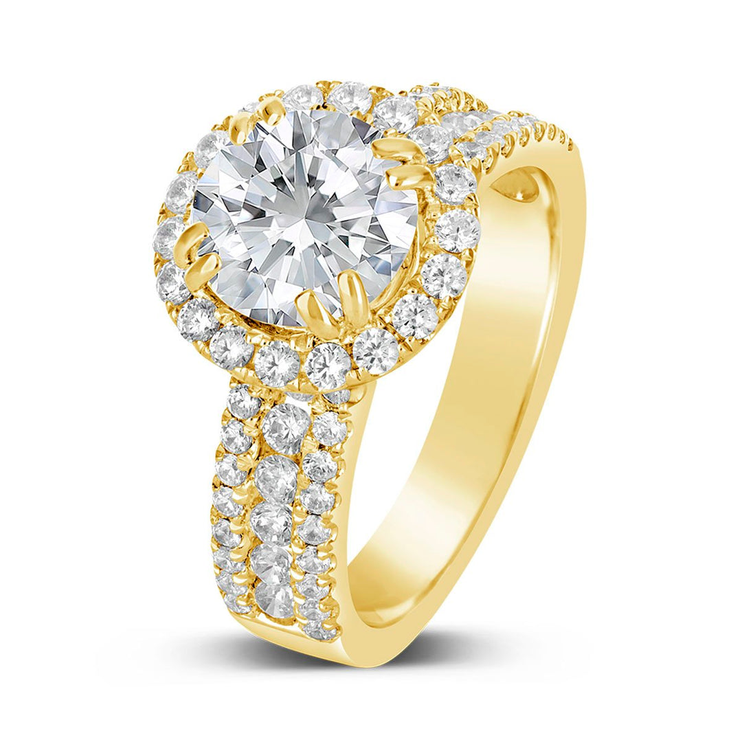 Diamond Halo Engagement Ring - The Diamond Guys
