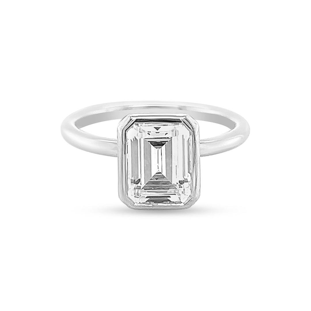 Timeless Bezel Set Solitaire Diamond Engagement Ring