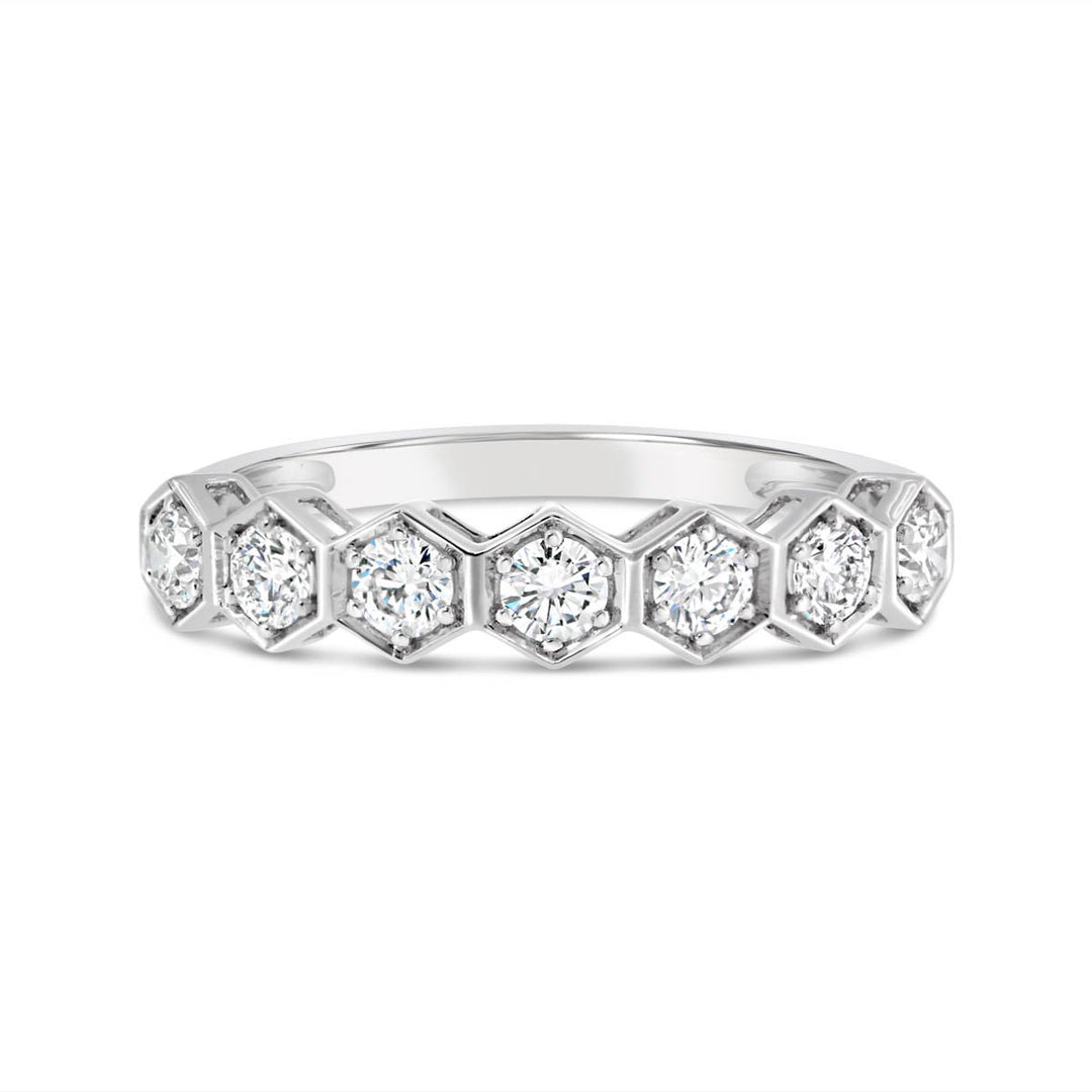 Honeycomb Diamond Band