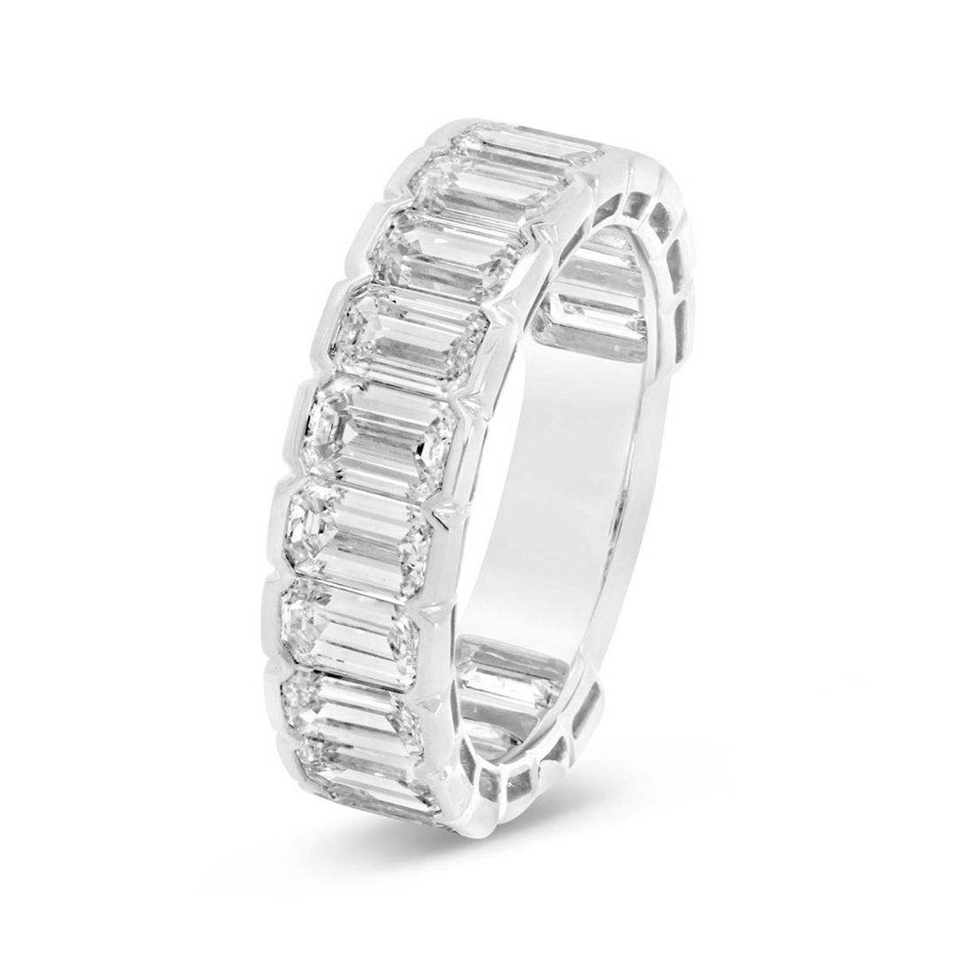 Lab Grown Emerald Cut Diamond Band - AV-1284LR