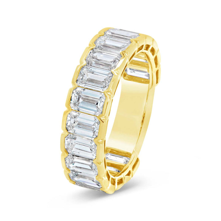 Lab Grown Emerald Cut Diamond Band - AV-1284LR