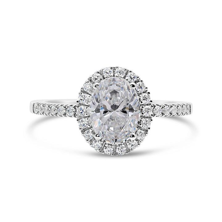 Diamond Halo Engagement Ring
