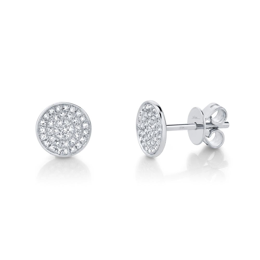 Shy Creation Diamond Pave Stud Earrings - The Diamond Guys