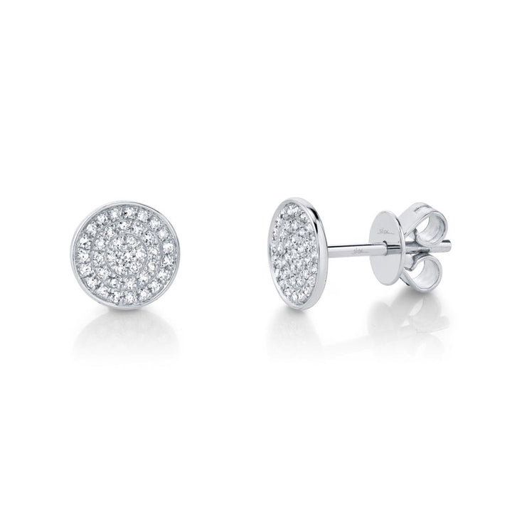 Shy Creation Diamond Pave Stud Earrings - The Diamond Guys