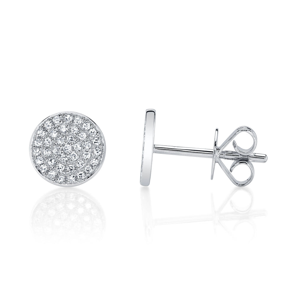 Shy Creation Diamond Pave Stud Earrings - The Diamond Guys