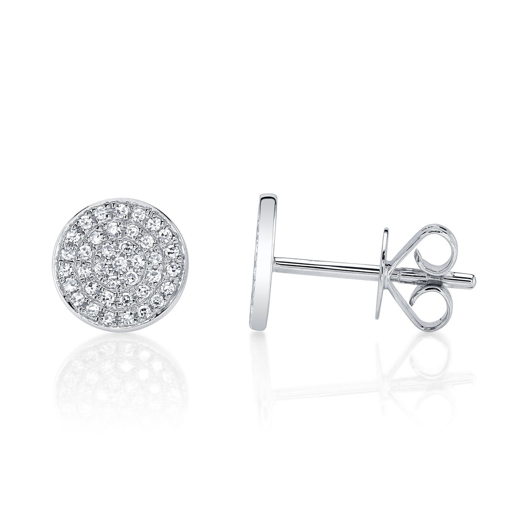 Shy Creation Diamond Pave Stud Earrings - The Diamond Guys