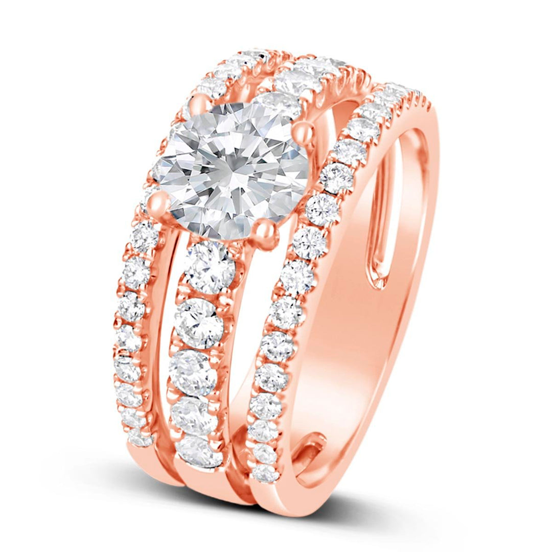 Split Shank Diamond Engagement Ring