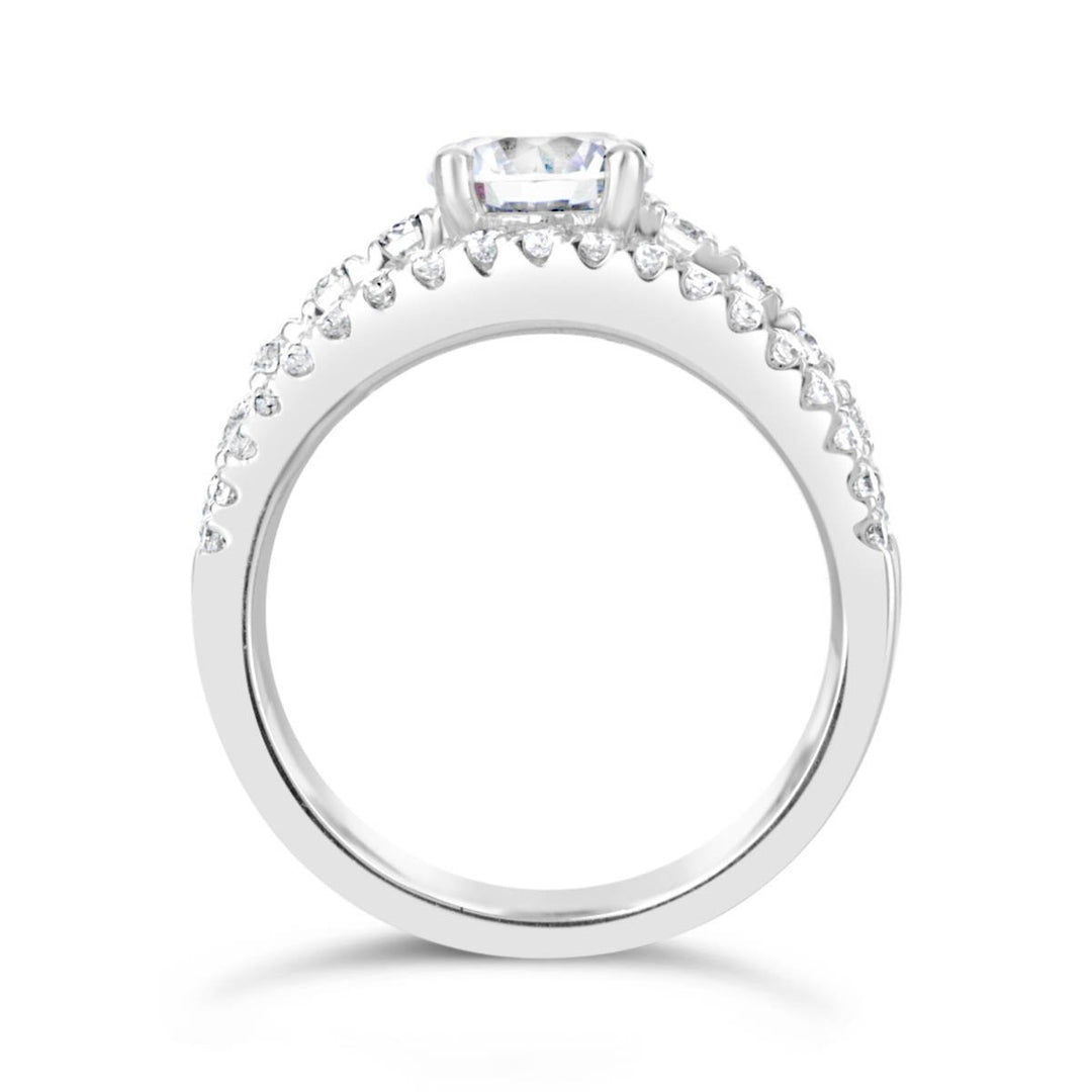 Split Shank Diamond Engagement Ring