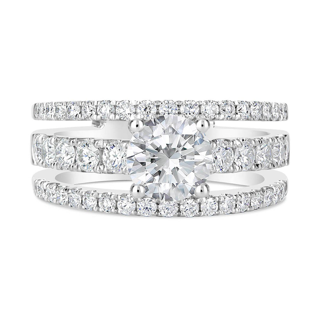 Split Shank Diamond Engagement Ring