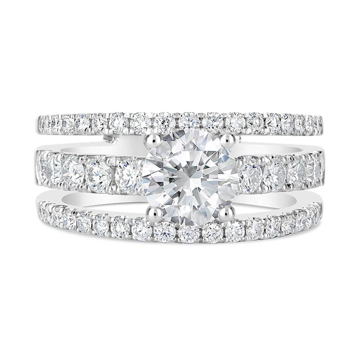 Split Shank Diamond Engagement Ring
