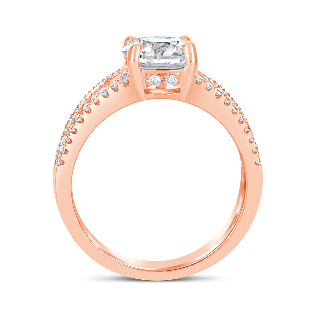 Baguettes Diamond Engagement Ring - GR2624DD