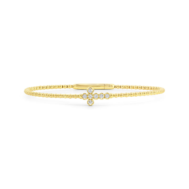 Beads Diamond Cross Bangle - BG357
