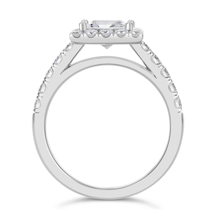 Diamond Halo Engagement Ring