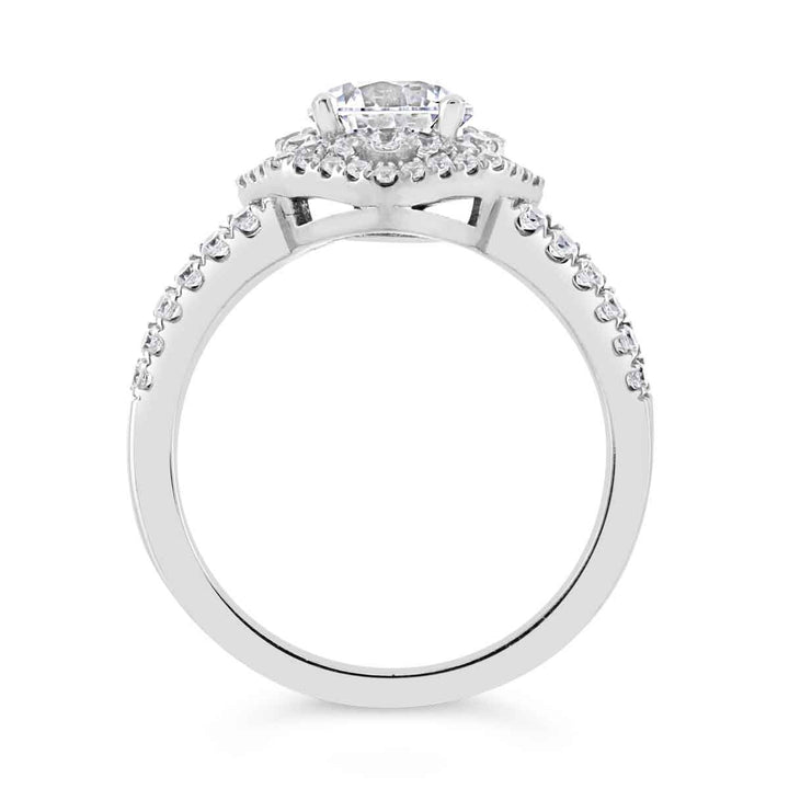 Double Halo Diamond Engagement Ring - The Diamond Guys