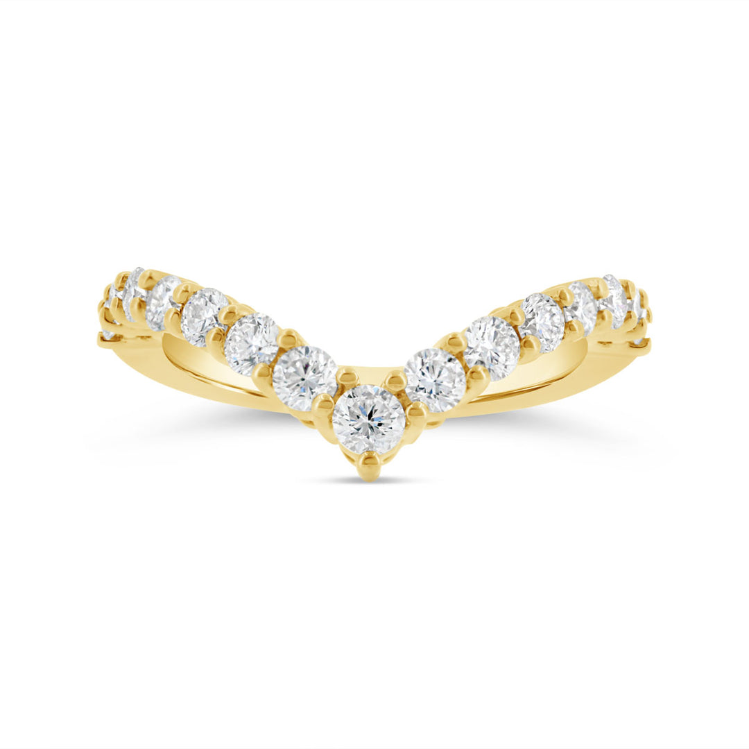 Matching Contour Diamond Band