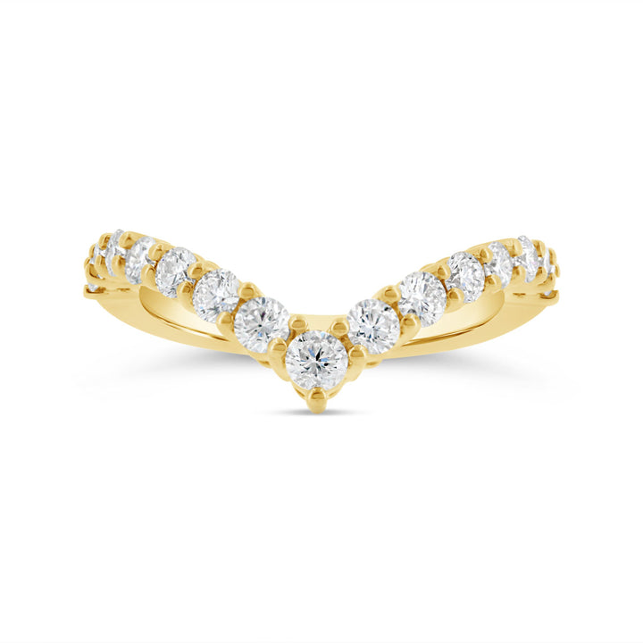 Matching Contour Diamond Band