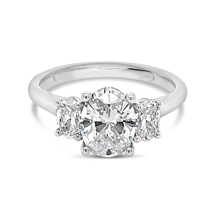 Three Stone Diamond Engagement Ring