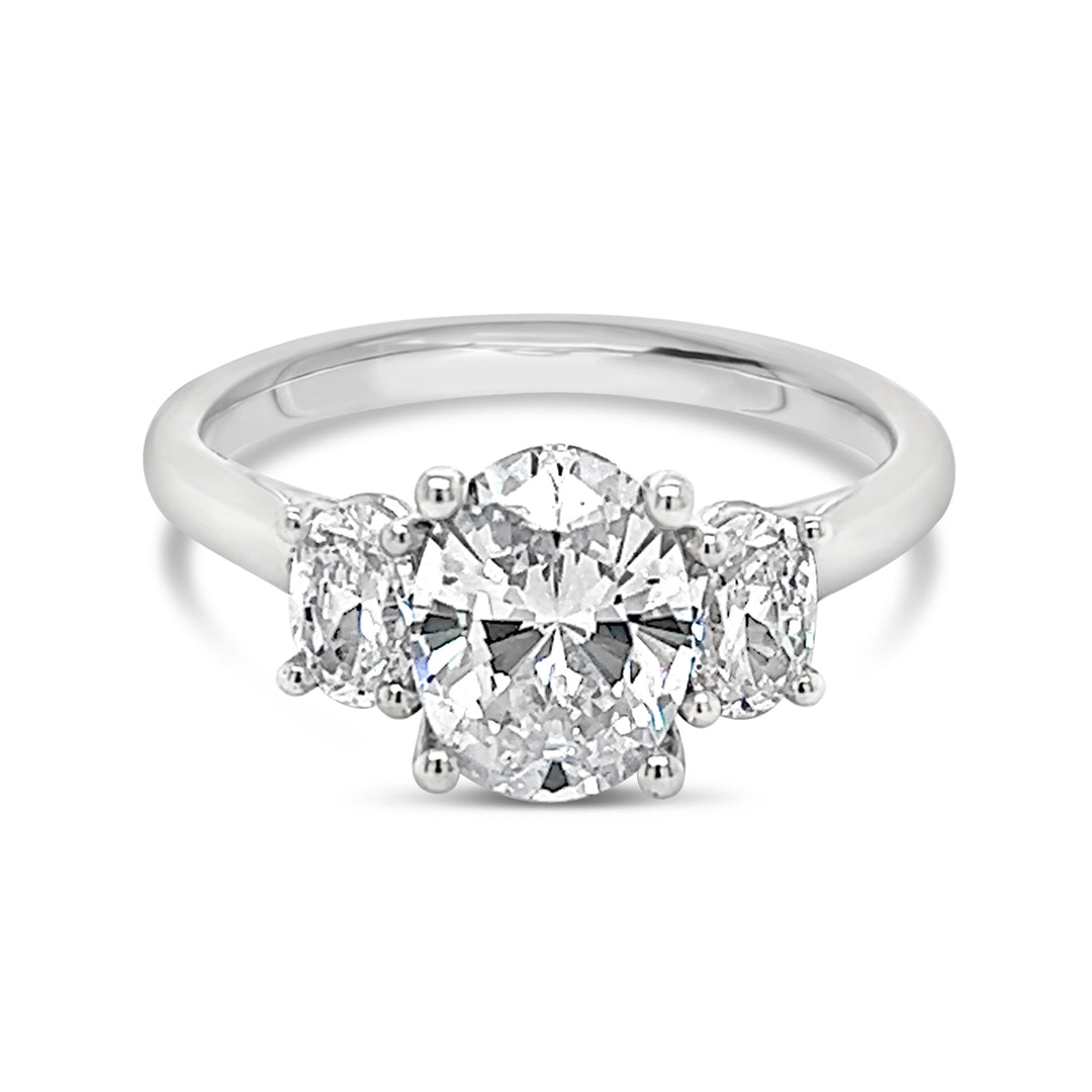 Three Stone Diamond Engagement Ring