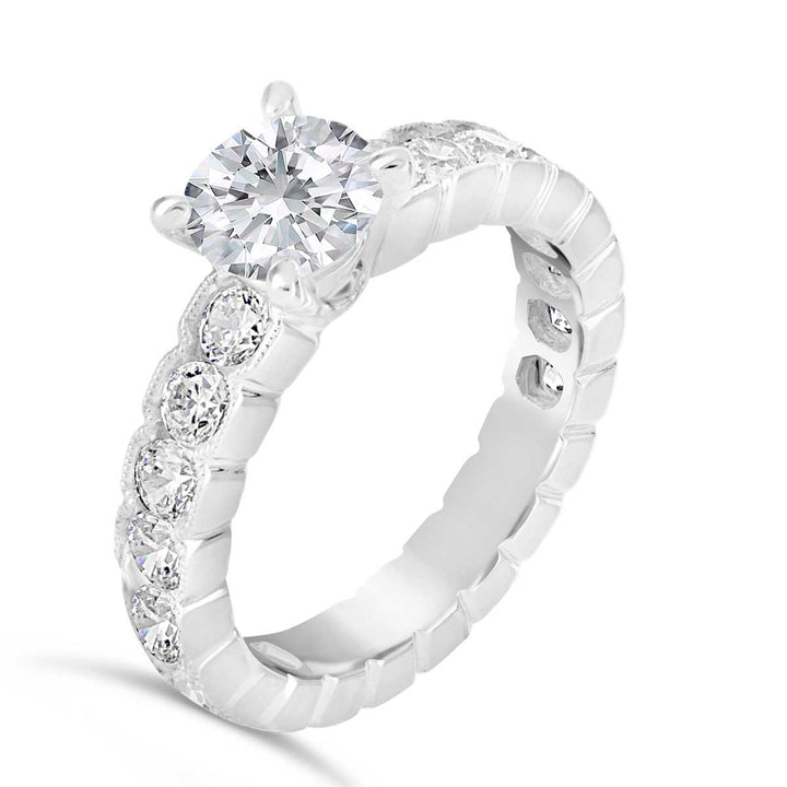 Vintage Inspired Diamond Engagement Ring - The Diamond Guys