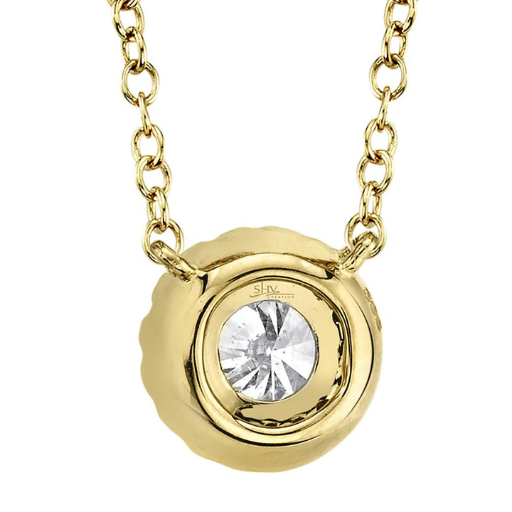 Shy Creation Diamond Halo Necklace