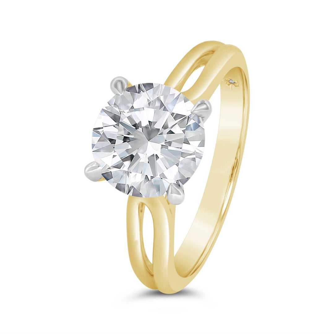 Split Shank Solitaire Engagement Ring - N0011SMB