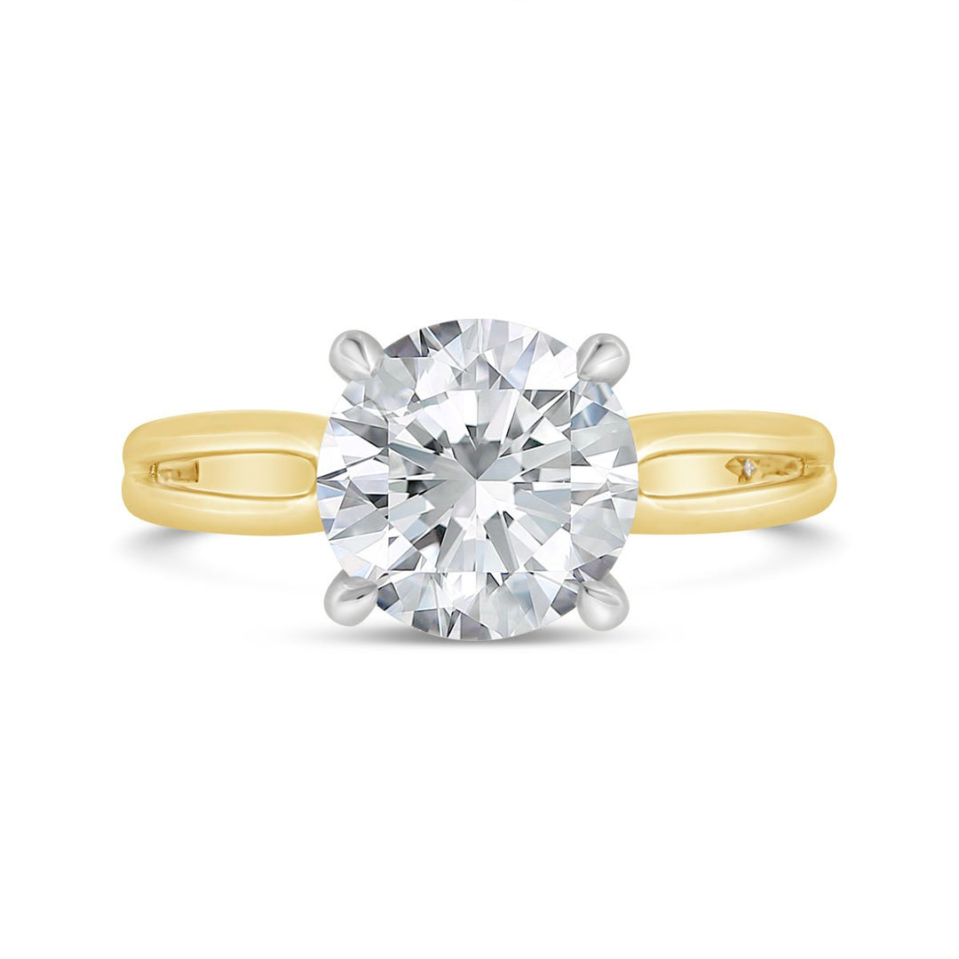 Split Shank Solitaire Engagement Ring - N0011SMB