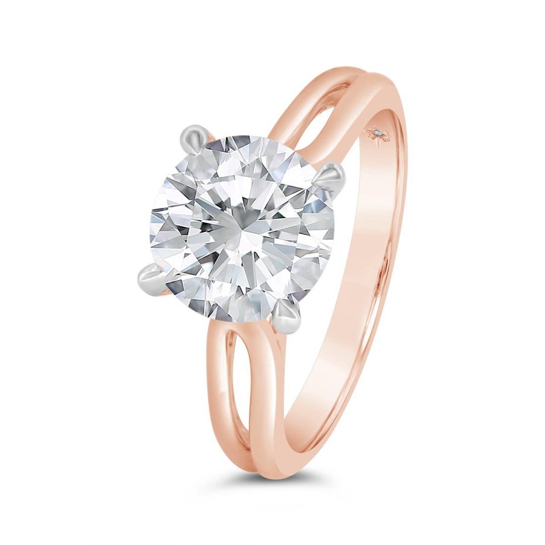 Split Shank Solitaire Engagement Ring - N0011SMB