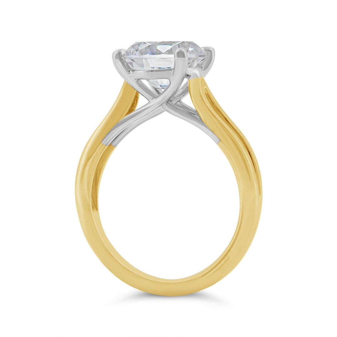 Split Shank Solitaire Engagement Ring - N0011SMB