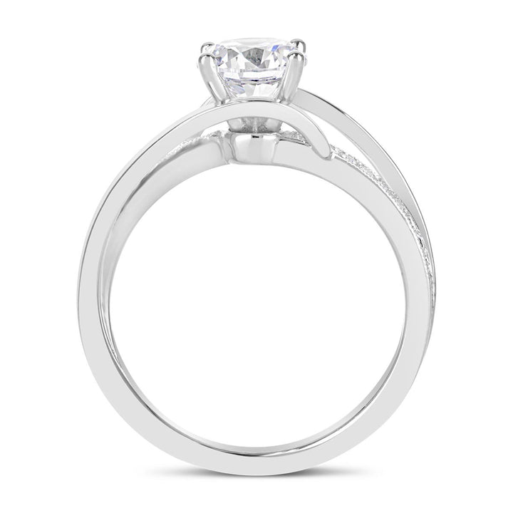 Modern Diamond Wedding Set - YJA0537R-B - The Diamond Guys