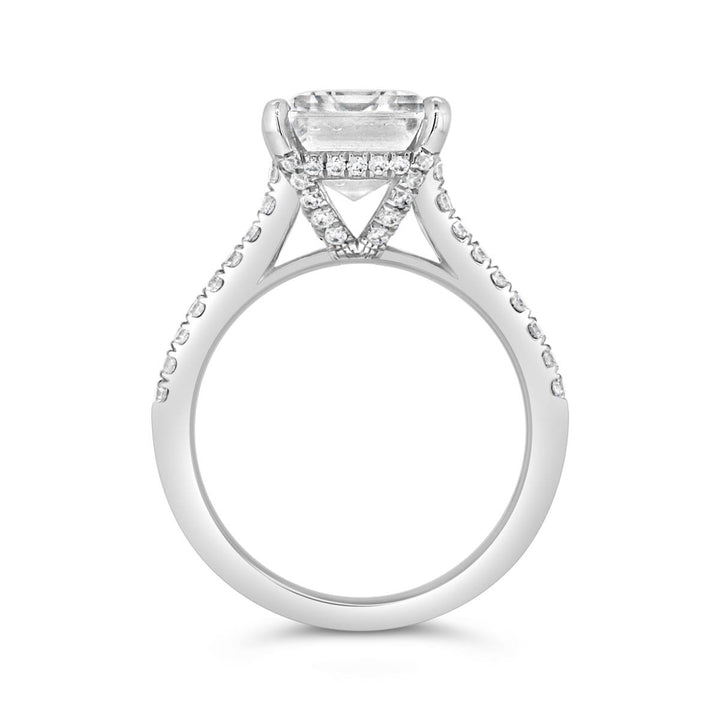 Double Band Diamond Engagement Ring - YJC3525R