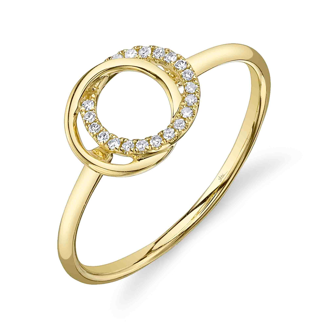 Shy Creation Love Knot Circle Ring - The Diamond Guys