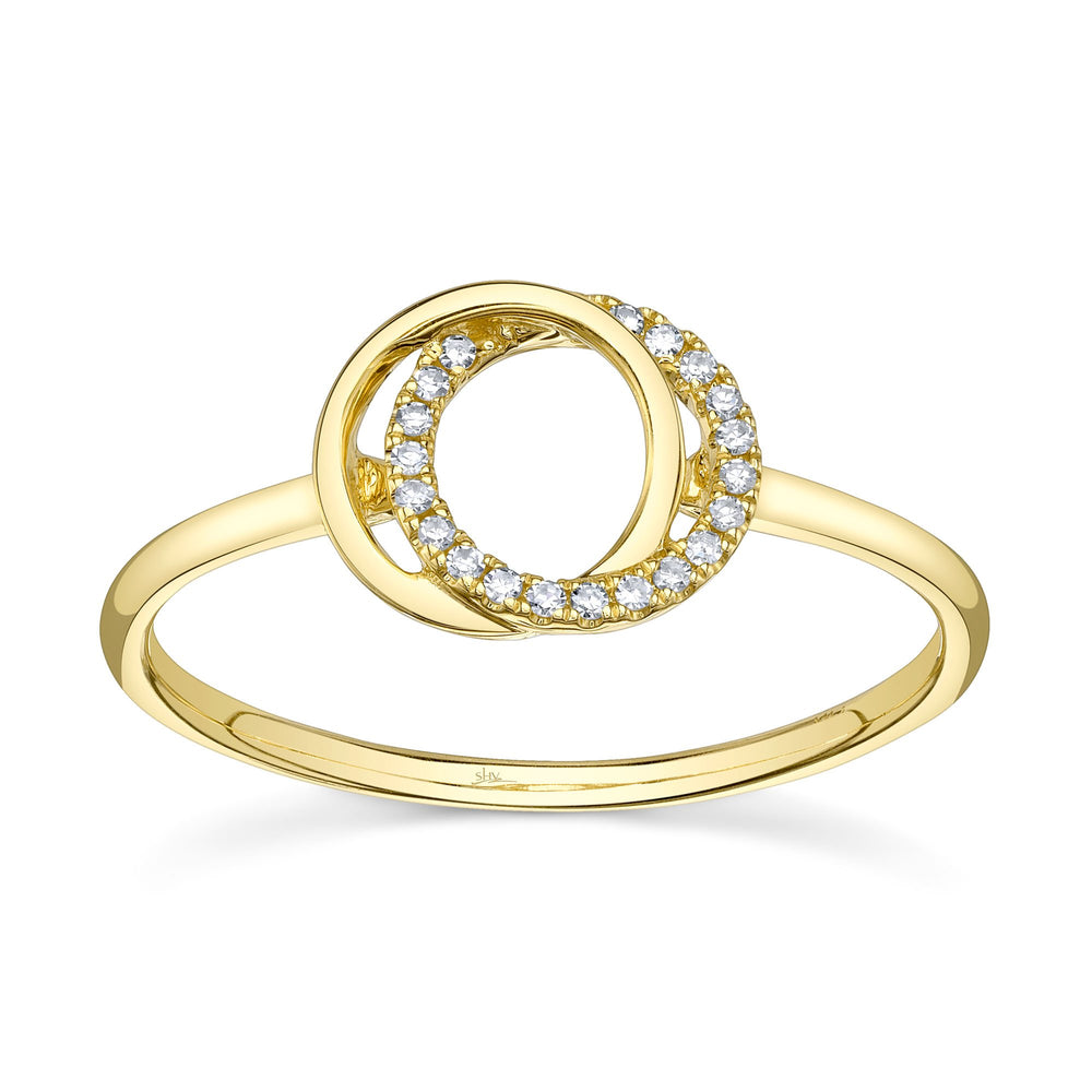 Shy Creation Love Knot Circle Ring - The Diamond Guys