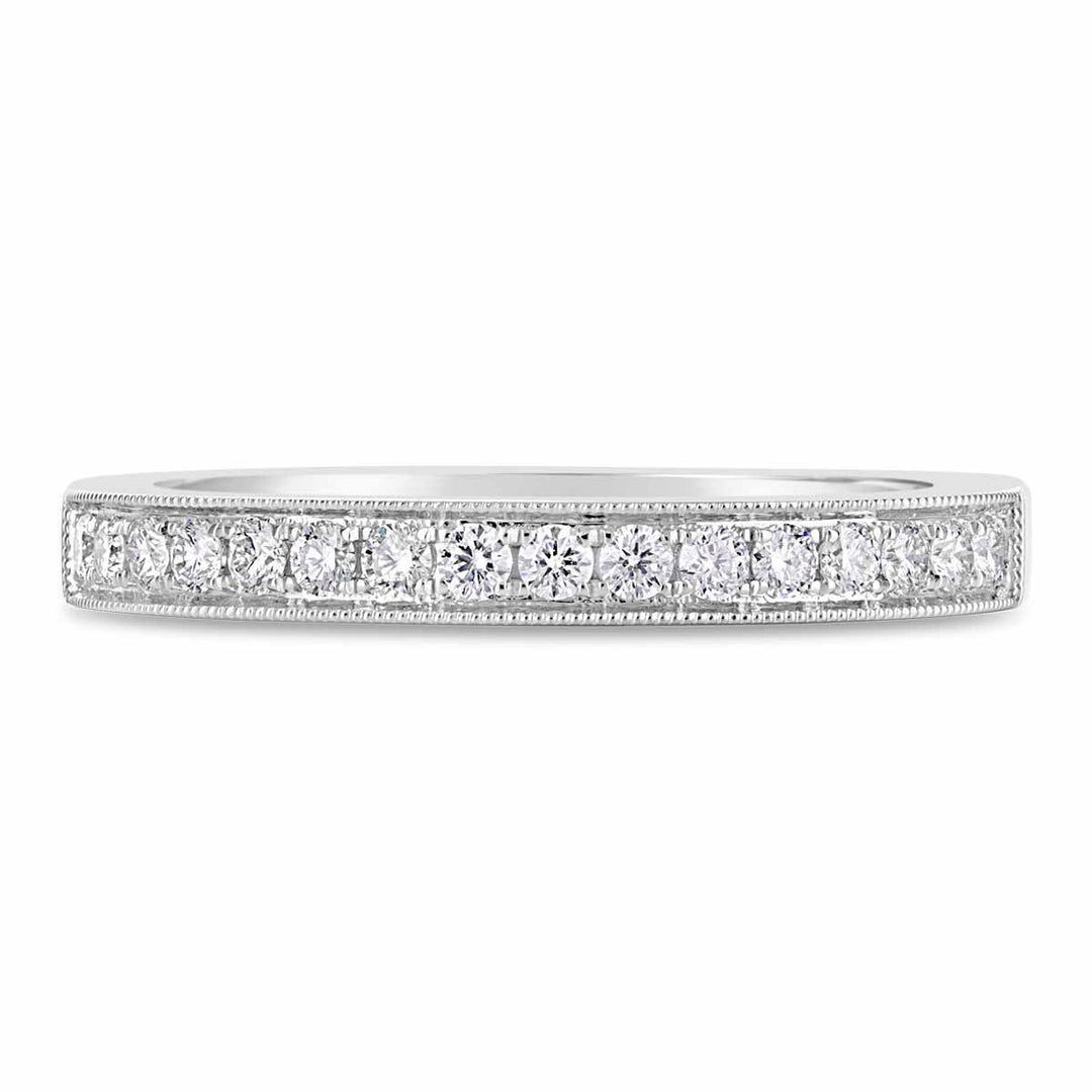 Vintage Inspired Diamond Wedding Band - YJA7690R-B - The Diamond Guys