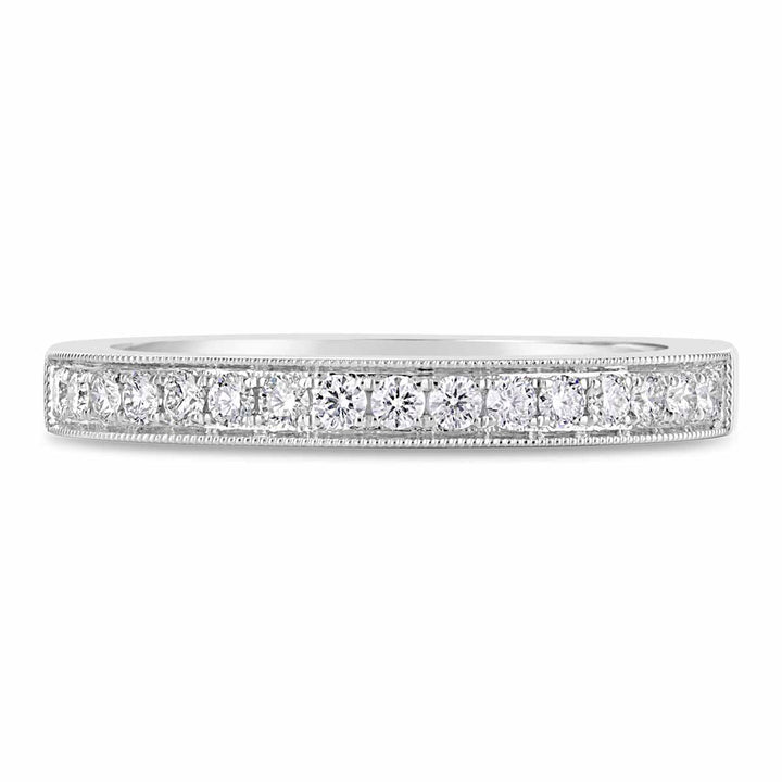 Vintage Inspired Diamond Wedding Band - YJA7690R-B - The Diamond Guys