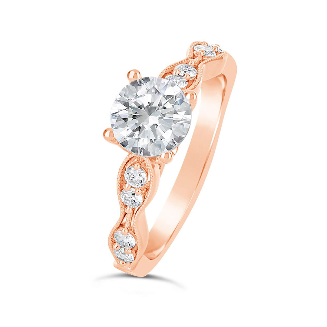 Vintage Inspired Diamond Engagement Ring - The Diamond Guys